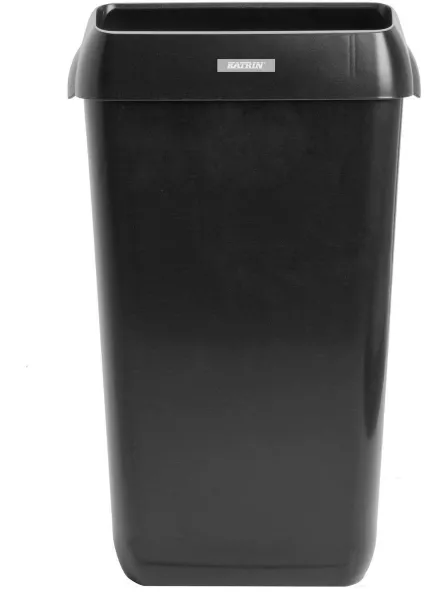 Katrin Waste Bin 25 L, odpadkový koš s víkem, černý