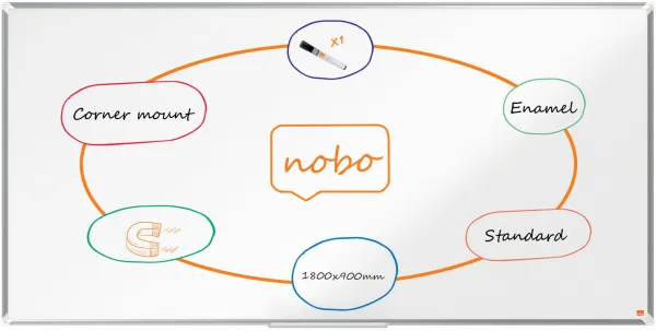 Nobo Premium Plus smaltovaná tabule 180x90cm bílá